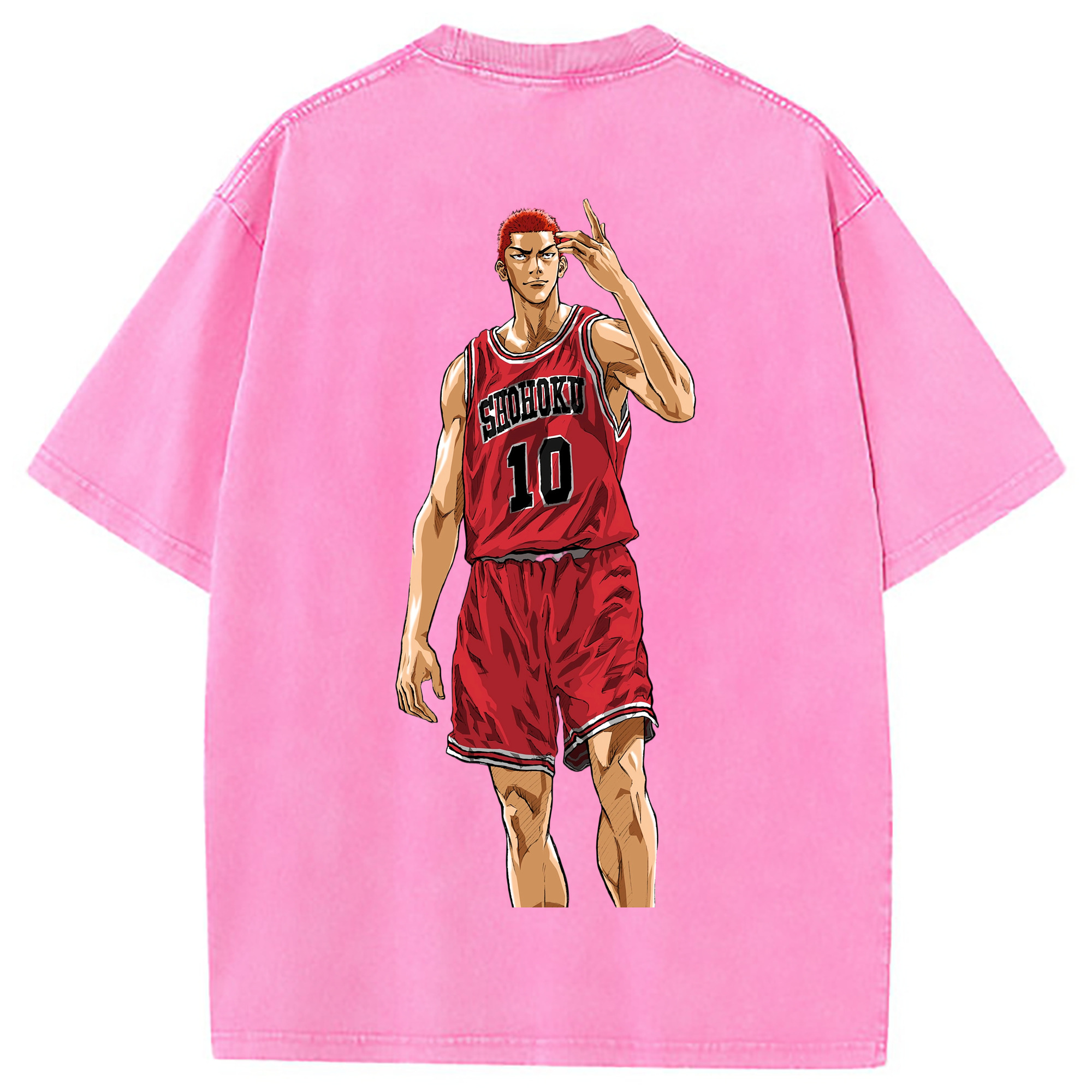 （画像用） SLAM DUNK／スラムダンク 綿100% ヴィンテージ風 半袖Tシャツ（背面プリント）